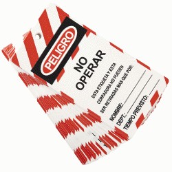 KIT TARJETAS LOCKOUT NO OPERAR (12 UNI)